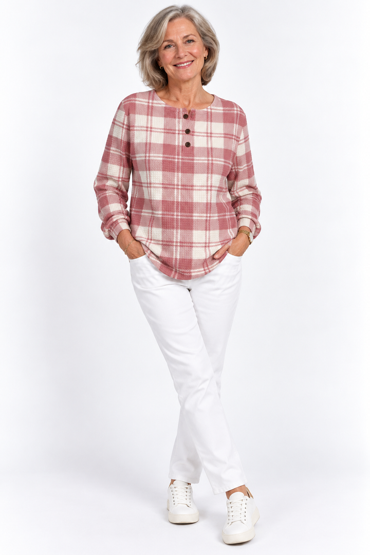 Marlowe™ – Cozy Plaid Pullover