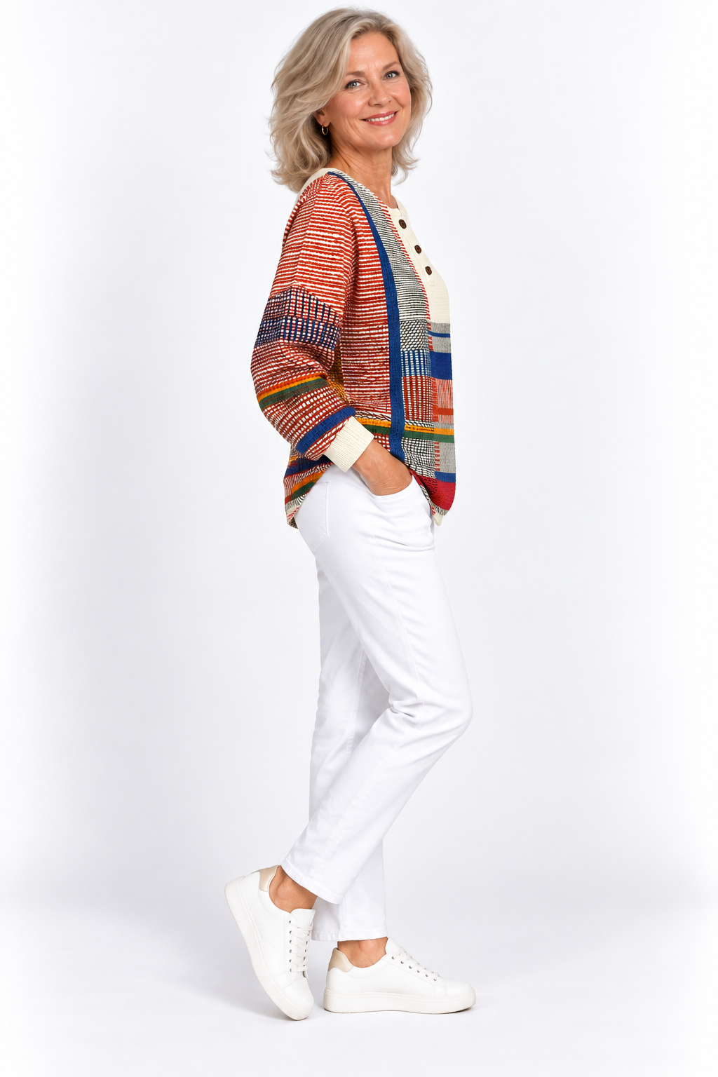 Aviana™ – Artistic Colorblock Knit Sweater
