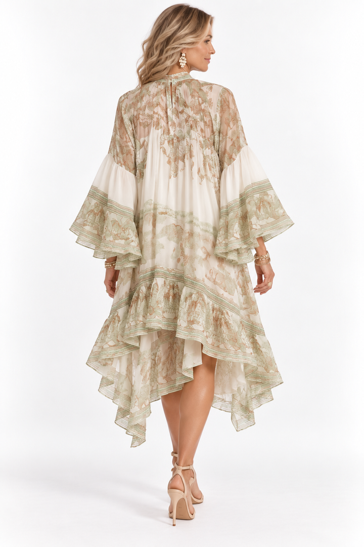 Oriana™ – Bohemian Ruffle Mini Dress