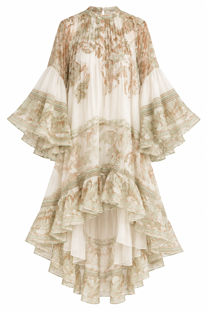 Oriana™ – Bohemian Ruffle Mini Dress