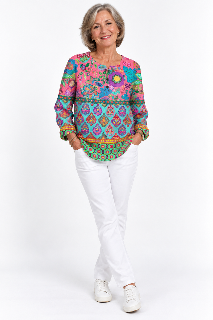 Tahlia™ – Vibrant Bohemian Blouse