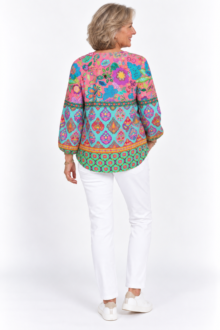 Tahlia™ – Vibrant Bohemian Blouse