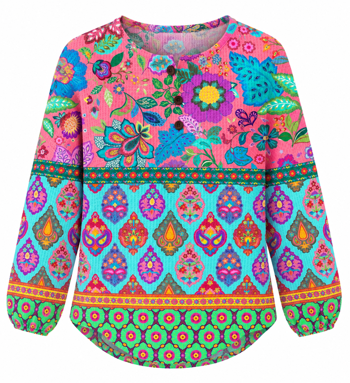 Tahlia™ – Vibrant Bohemian Blouse