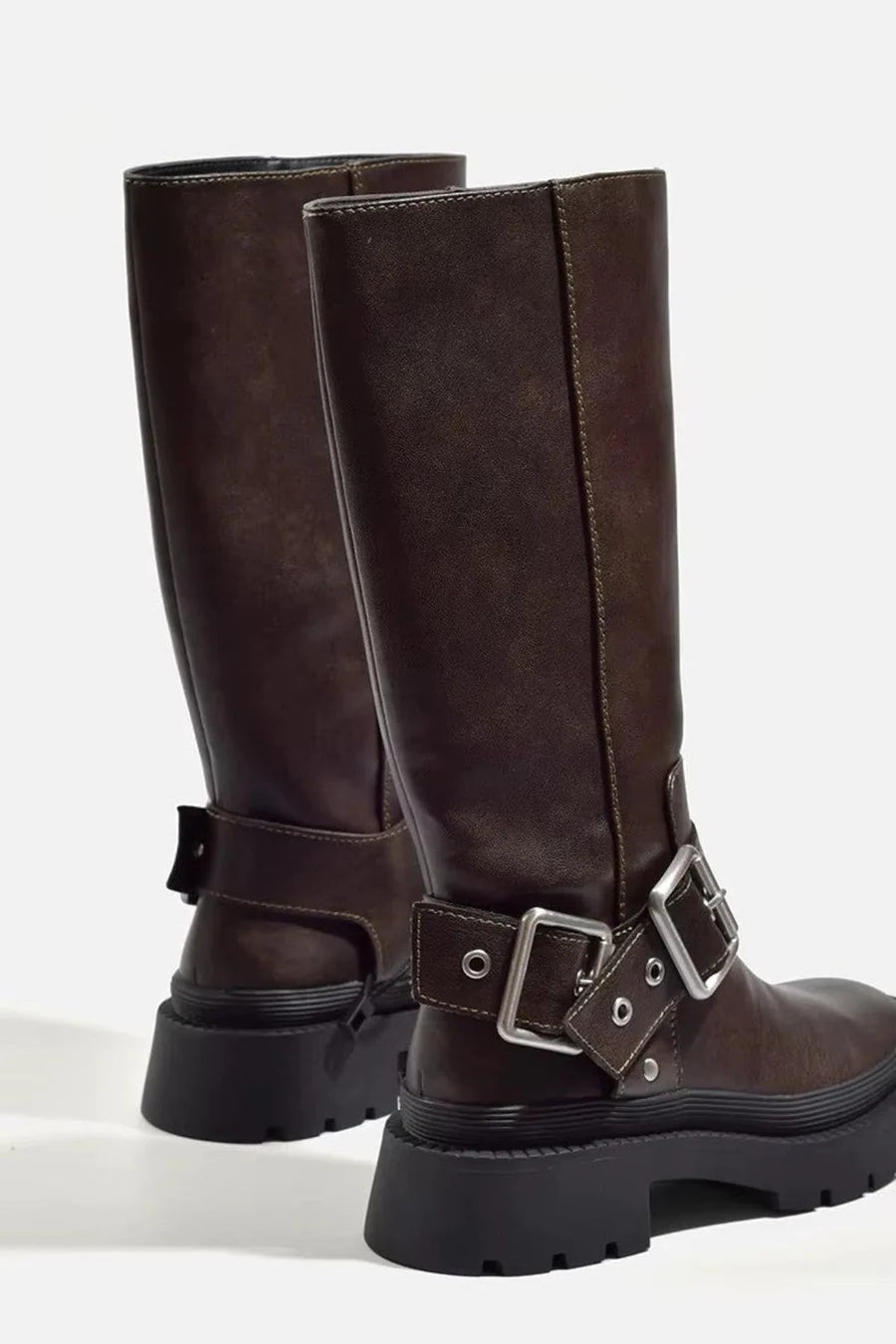 Virelle™ – Buckle Detail Knee-High Boots