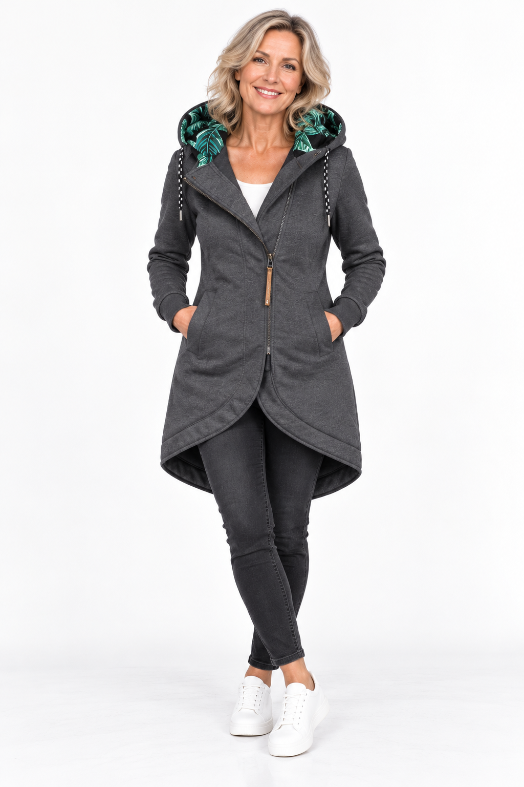 Brielle™ – Hooded Longline Jacket