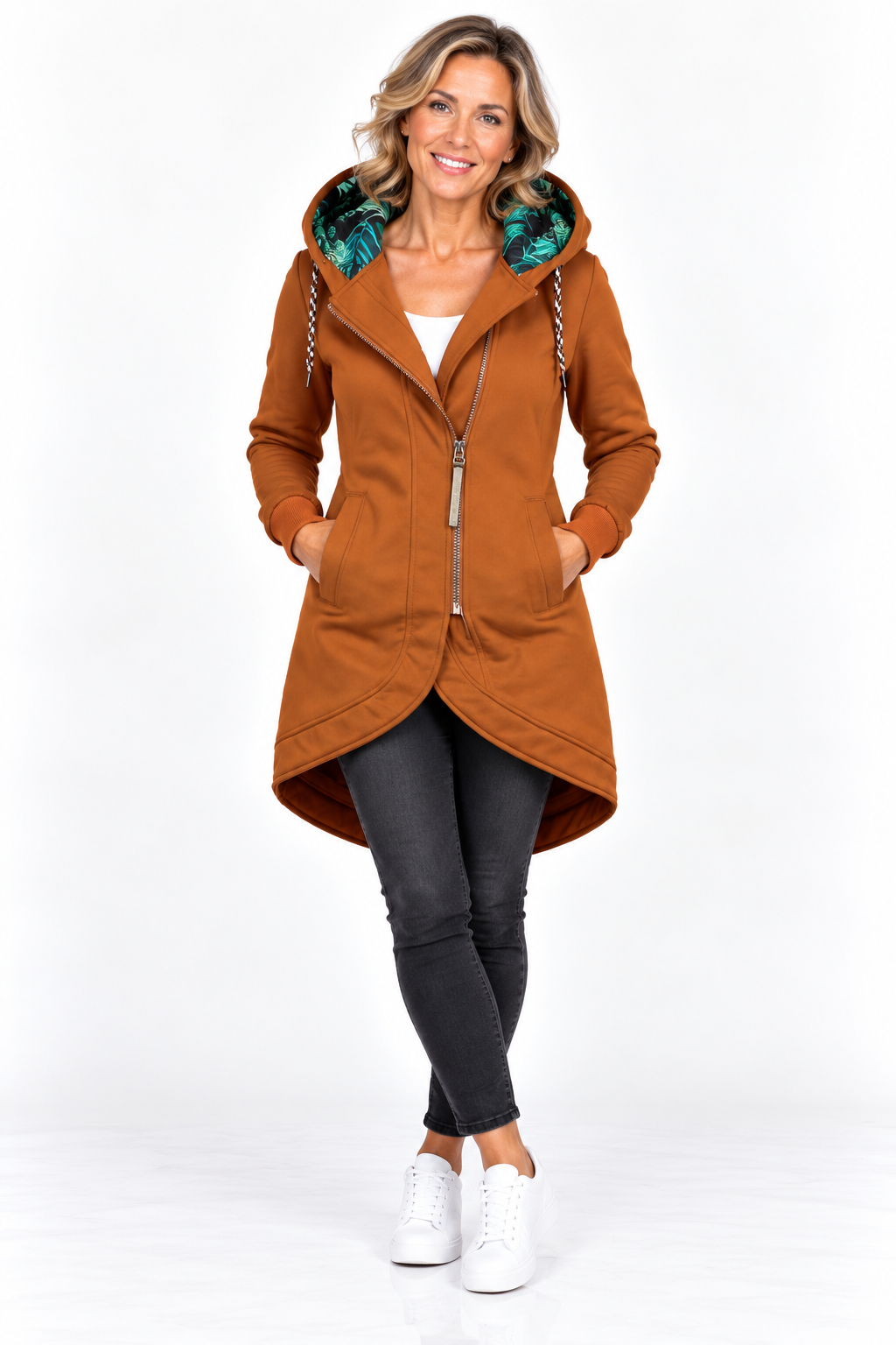 Brielle™ – Hooded Longline Jacket