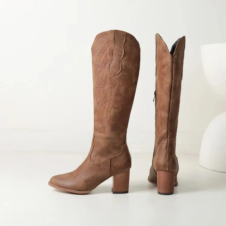 Tallulah™ – Western Knee-High Boots