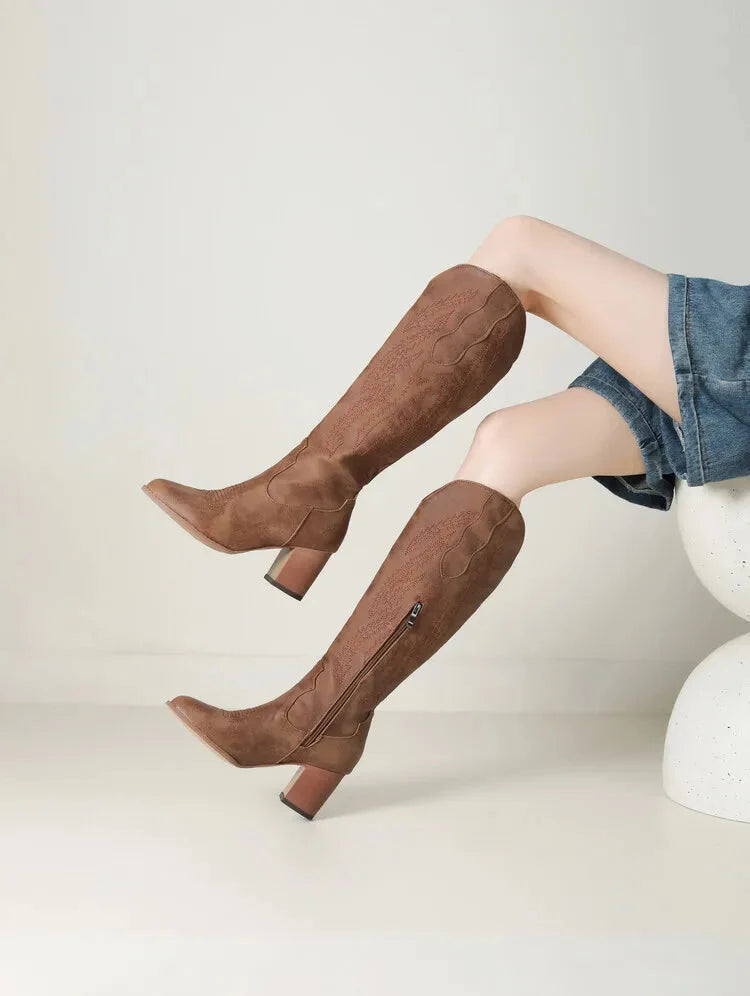 Tallulah™ – Western Knee-High Boots