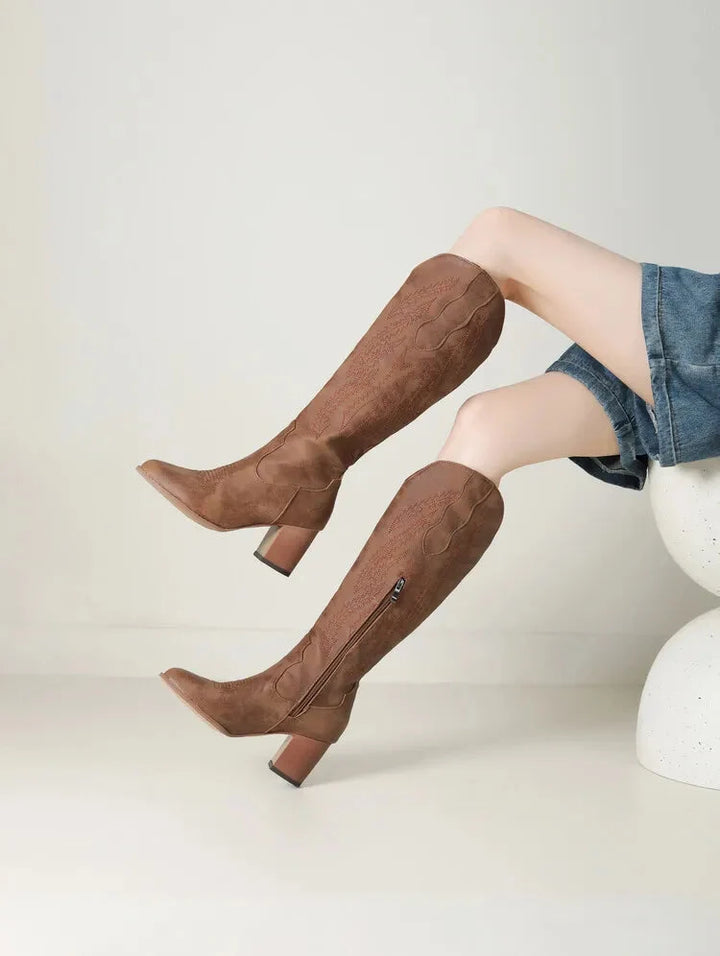 Tallulah™ – Western Knee-High Boots