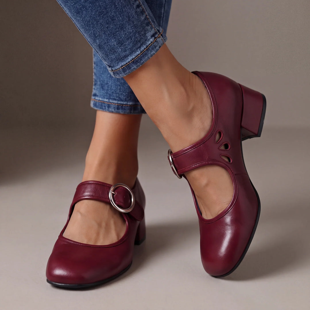 Odessa™ – Elegant Buckle Mary Jane Heels