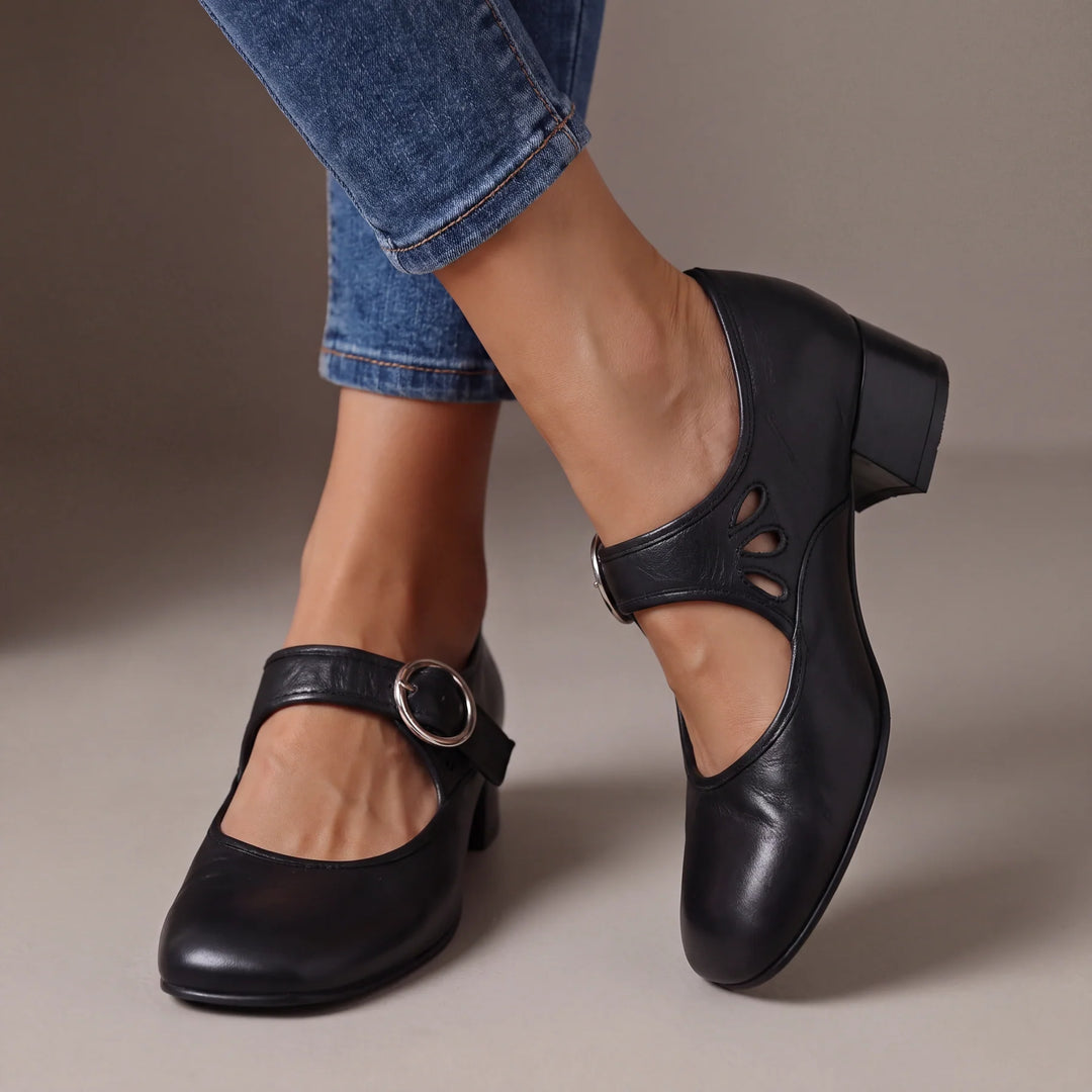 Odessa™ – Elegant Buckle Mary Jane Heels