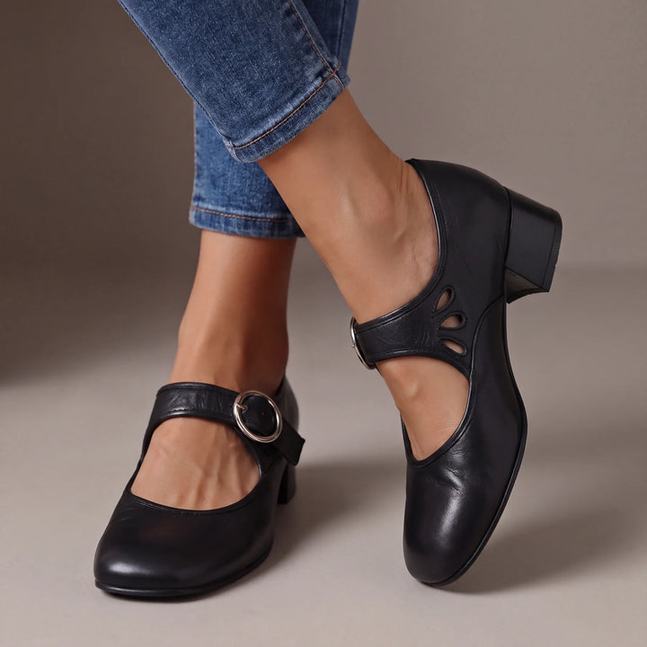 Odessa™ – Elegant Buckle Mary Jane Heels