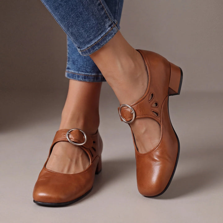 Odessa™ – Elegant Buckle Mary Jane Heels