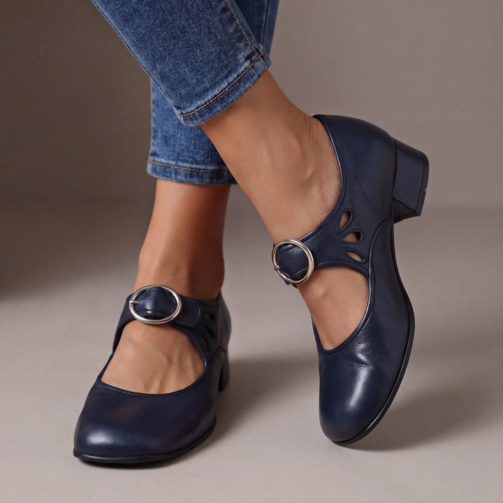 Odessa™ – Elegant Buckle Mary Jane Heels